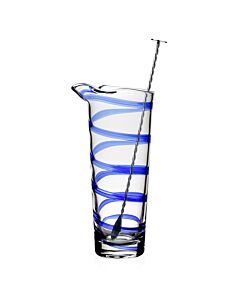 Bella Blue Cocktail Mixer and Spoon