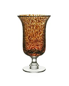 Vanessa Footed Flower Vase Tortoise 10" / 25.5cm