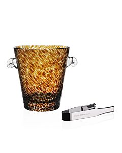Vanessa Ice Bucket & Tongs Tortoise 
