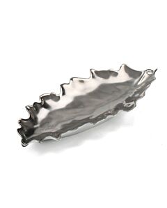 Oak Platinum Leaf Dish 8½" / 21.5cm